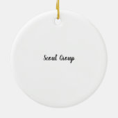 キャンパーソナライズされたピングテーマ セラミックオーナメント (裏面)