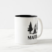 キャンパーソナライズされたプファイアマグ ツートーンマグカップ (正面右)