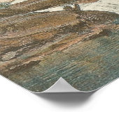 キャンパーダウンマットキャンバス印刷 ポスター (角)