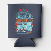 キャンパートレーラーキャンピングマウンテンアウトドアアドベンチャー 缶クーラー (正面)