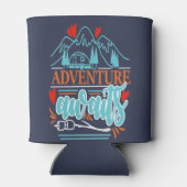 キャンパートレーラーキャンピングマウンテンアウトドアアドベンチャー 缶クーラー (裏面)