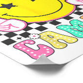 キャンパーハッピーサマーキャンプキャン男性へピング女性キッド ポスター (角)