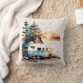 キャンパーバケーションサンセットビーチ クッション (ブランケット)