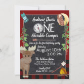 キャンパーバッファロープレイド1stバースデーキャンプ 招待状 (正面)