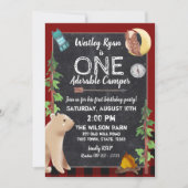 キャンパーバッファロープレイド1stバースデーキャンプ 招待状 (正面)