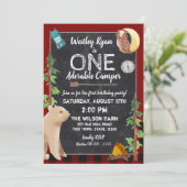 キャンパーバッファロープレイド1stバースデーキャンプ 招待状 (スタンド正面)