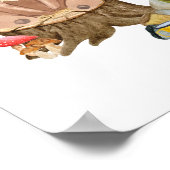 キャンパーフォレストボーイ1st誕生日パーティーウェルカムサイン ポスター (角)