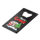キャンパーメリークリスマスサンタキャンパーキャンピングトラック クレジットカード栓抜き (裏面アングル)