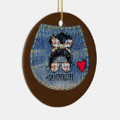 キャンパーライフメッシーバンマザーズ日キャンプ愛好家 セラミックオーナメント (右)