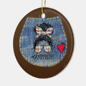 キャンパーライフメッシーバンマザーズ日キャンプ愛好家 セラミックオーナメント (左)