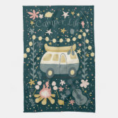 キャンパーライフ!ナイトタイムキッチンタオル キッチンタオル (縦)