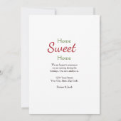 キャンパーレトロクリスマスレッドグリーンヴィンテージムービング シーズンカード (裏面)