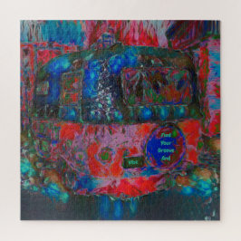 キャンパーレトロヒッピーあなたの溝とヴィーブを見つける ジグソーパズル