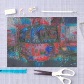 キャンパーレトロヒッピーあなたの溝とヴィーブを見つける 薄葉紙 (クラフト)