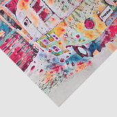 キャンパーレトロヒッピーのロードトリップ幸福の自由 薄葉紙 (詳細)