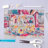 キャンパーレトロヒッピーのロードトリップ幸福の自由 薄葉紙 (クラフト)