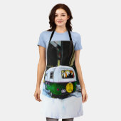 キャンパーレトロヒッピー生活はまさに行き過ぎ エプロン (着用した状態)