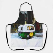キャンパーレトロヒッピー生活はまさに行き過ぎ エプロン (正面)