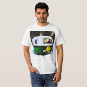 キャンパーレトロヒッピー生活はまさに行き過ぎ Tシャツ (正面フル)