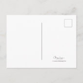 キャンパーレトロヴィンテージクリスマスレッドグリーンホリデイ シーズンポストカード (裏面)