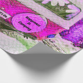 キャンパーレトロヴィンテージヒッピーハピネスイキャンピング ラッピングペーパー (角)