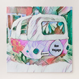 キャンパーレトロヴィンテージヒッピーボンボヤジー冒険 ジグソーパズル