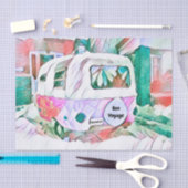 キャンパーレトロヴィンテージヒッピーボンボヤジー冒険 薄葉紙 (クラフト)