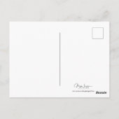 キャンパー生活は旅である。ピンクとグリーンのヒッピーを感じる ポストカード (裏面)