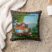 キャンパー用ギフト – トレーラーゴミタータンチェックカスタム クッション (ブランケット)