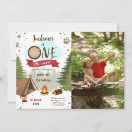 キャンパー誕生日フォト招待状 招待状