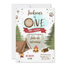 キャンパー誕生日招待状