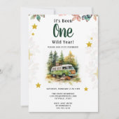 キャンパー1歳の誕生日キャンプ 招待状 (正面)