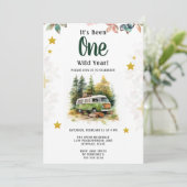 キャンパー1歳の誕生日キャンプ 招待状 (スタンド正面)