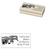 キャンパー5thホイールRVイメージ差出人住所 ラバースタンプ (押印)