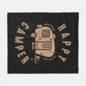 キャンパー・アドベンチャー フリースブランケット (正面(横))