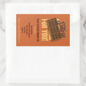 キャンパー&キャンプファイヤー用DIYスモアーキットギフトラベル 長方形シール (バッグ)