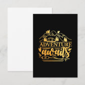 キャンパー・ギフト・アドベンチャーが待っている サンキューカード (正面/裏面)