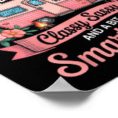 キャンパー クイーン Cly Sy スマート Y キャンピング RV レディース ポスター (角)