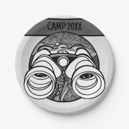 キャンパー/ハイカーパーソナライズされたキャンピングピクニック ペーパープレート