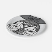 キャンパー/ハイカーパーソナライズされたキャンピングピクニック ペーパープレート (アングル)