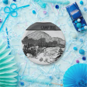 キャンパー/ハイカーパーソナライズされたキャンピングピクニック ペーパープレート (パーティー)