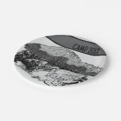 キャンパー/ハイカーパーソナライズされたキャンピングピクニック ペーパープレート (アングル)