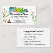 キャンパー・バン連絡とウィルダネスRVサイトカード 名刺 (正面/裏面)