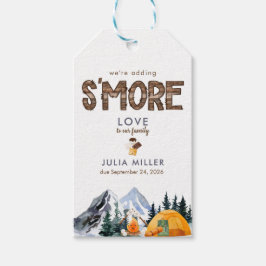 キャンパー |ベビー素朴シャワーのお願い ギフトタグ