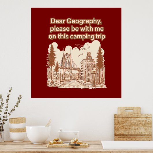 キャンパー ポスター (キッチン)