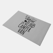 キャンパー·ヴァン·ドア·マットに入りたい ドアマット (アングル)