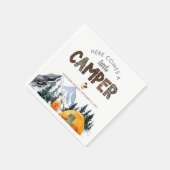 キャンパー |赤素朴ちゃんシャワー スタンダードカクテルナプキン (角)