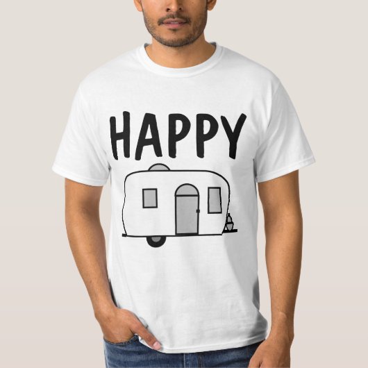 キャンパーTシャツ、キャンピング Tシャツ (正面)