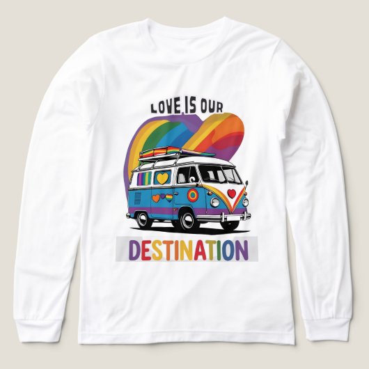 キャンパ誇りを持ったー – Rainbow RVプライドTシャツ トライブレンドＴシャツ (デザイン正面)