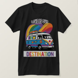 キャンパ誇りを持ったー – Rainbow RVプライドTシャツ Tシャツ